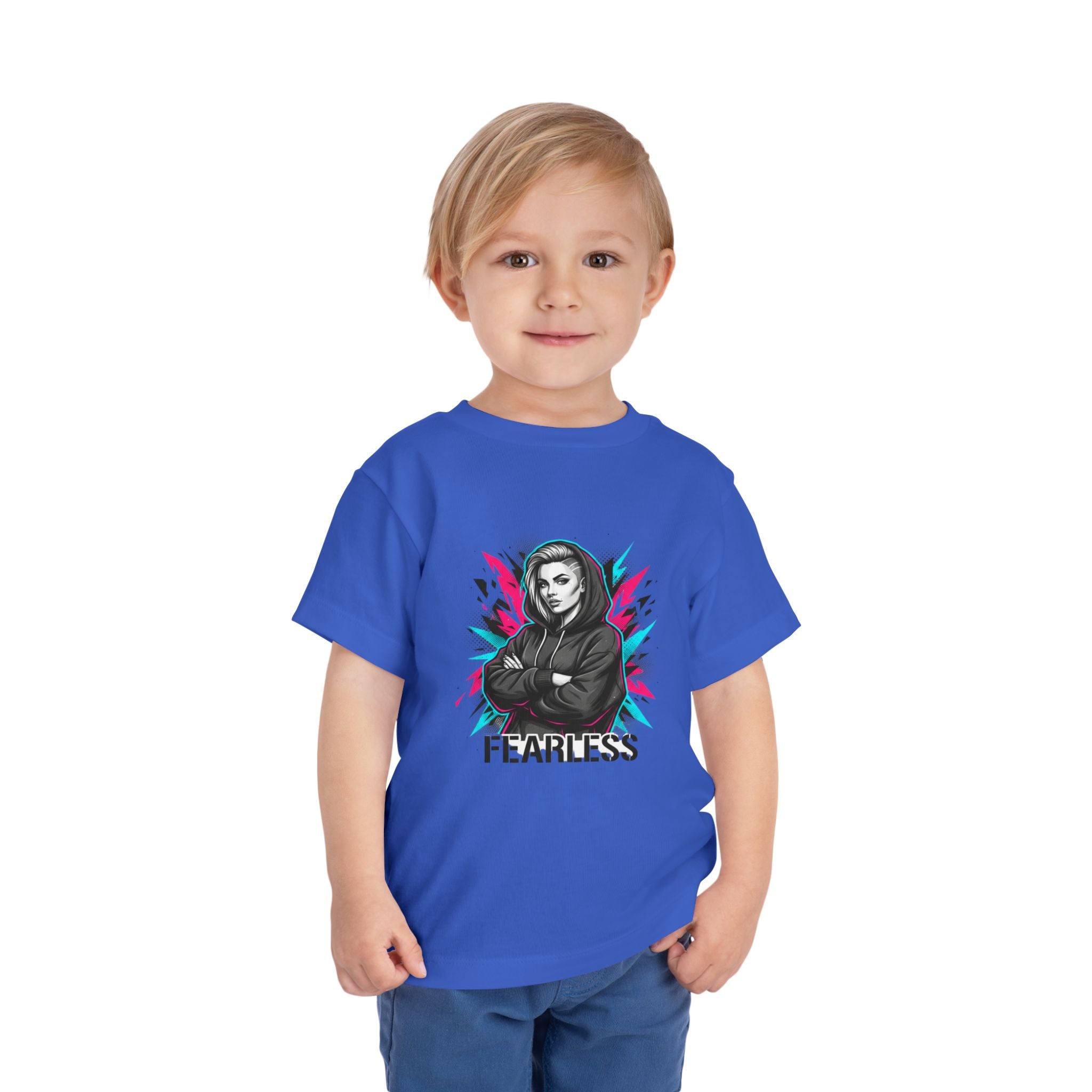 Fearless Toddler Tee — Bold Hoodie Girl Graphic Shirt