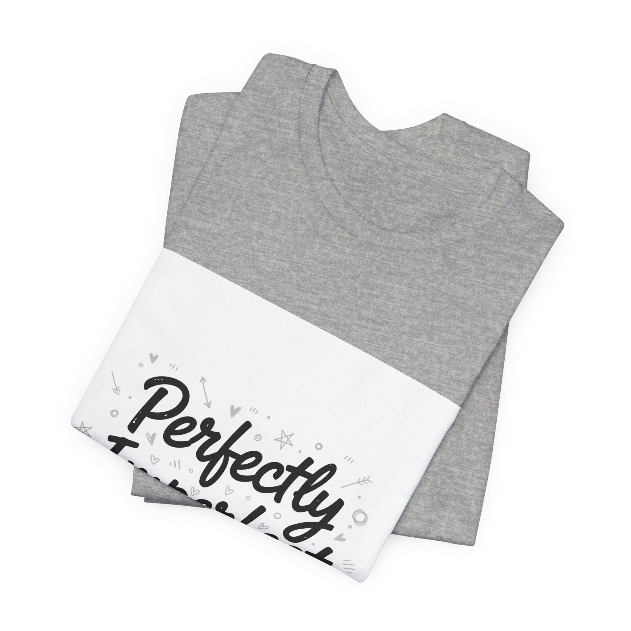 Perfectly Imperfect Tee | handwritten marker aesthetic, doodle quote tee