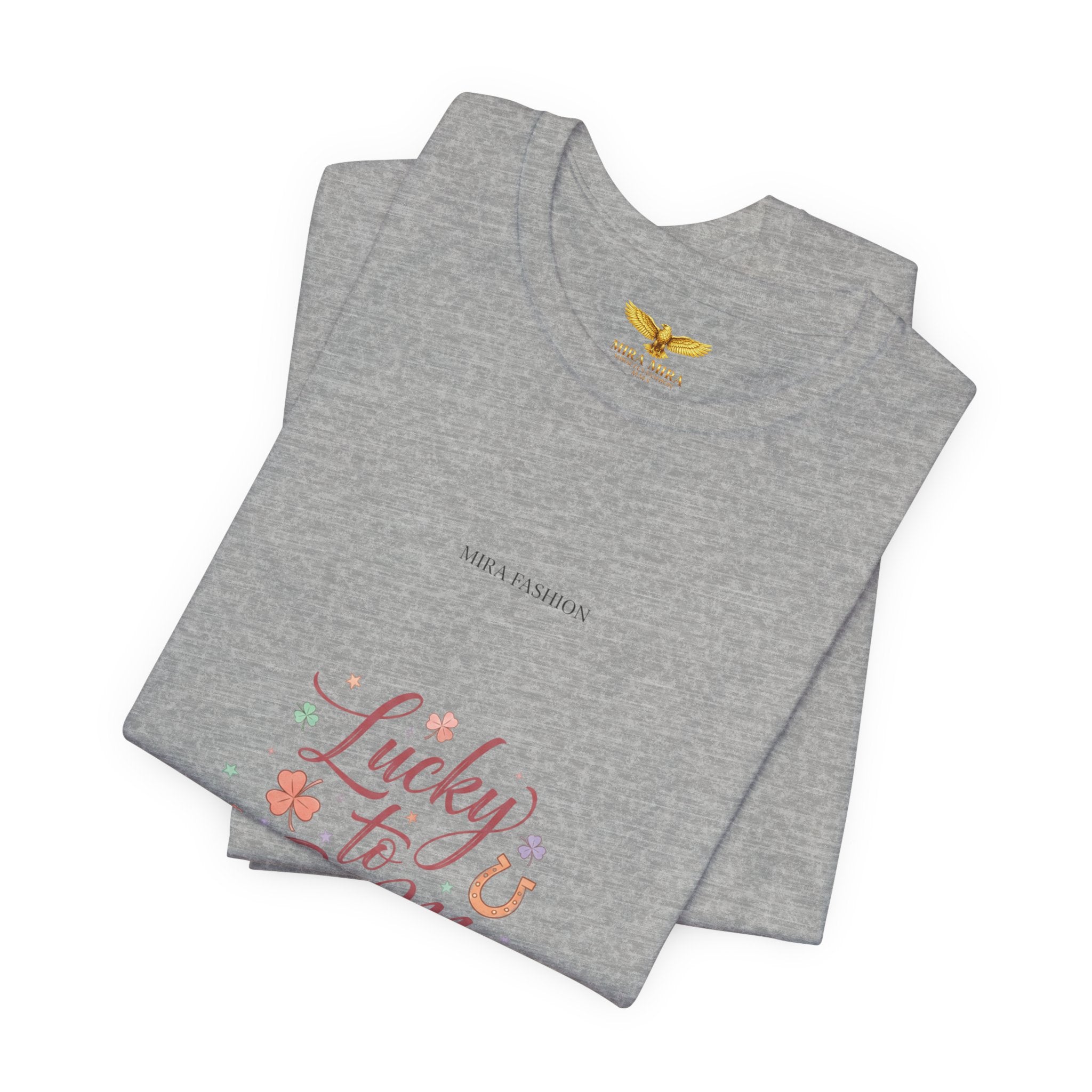Lucky to Be Me Tee | Lucky Era shirt, glitter script graphic