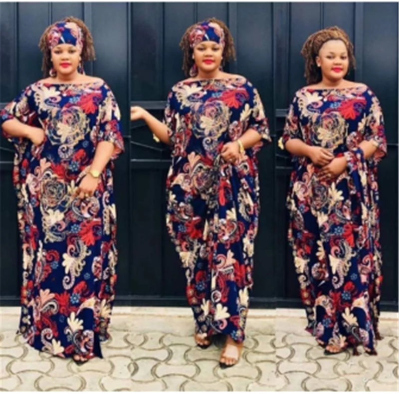 "MIRA MIRA" Classic African Clothing Loose Plus Size Dress
