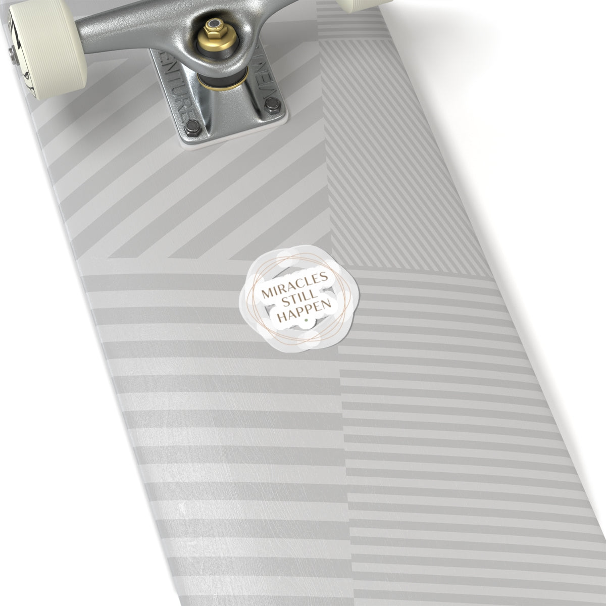 “Miracles Still Happen” Sticker | Minimal Slogan, Casual Vibes