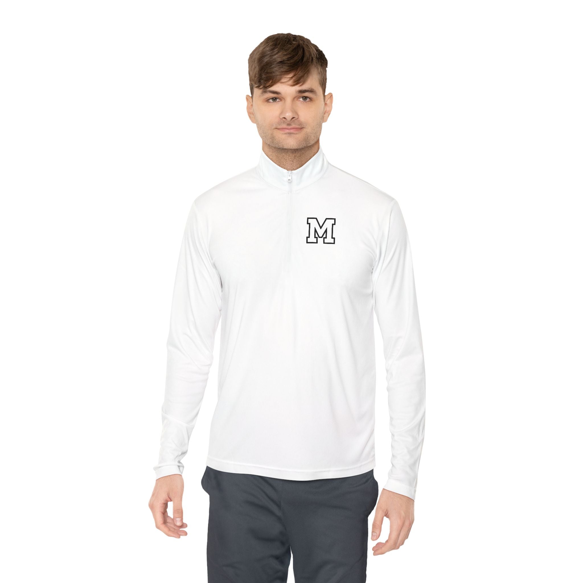 "MIRA MIRA Fearless Portrait Quarter-Zip Pullover"(MIRACLE&