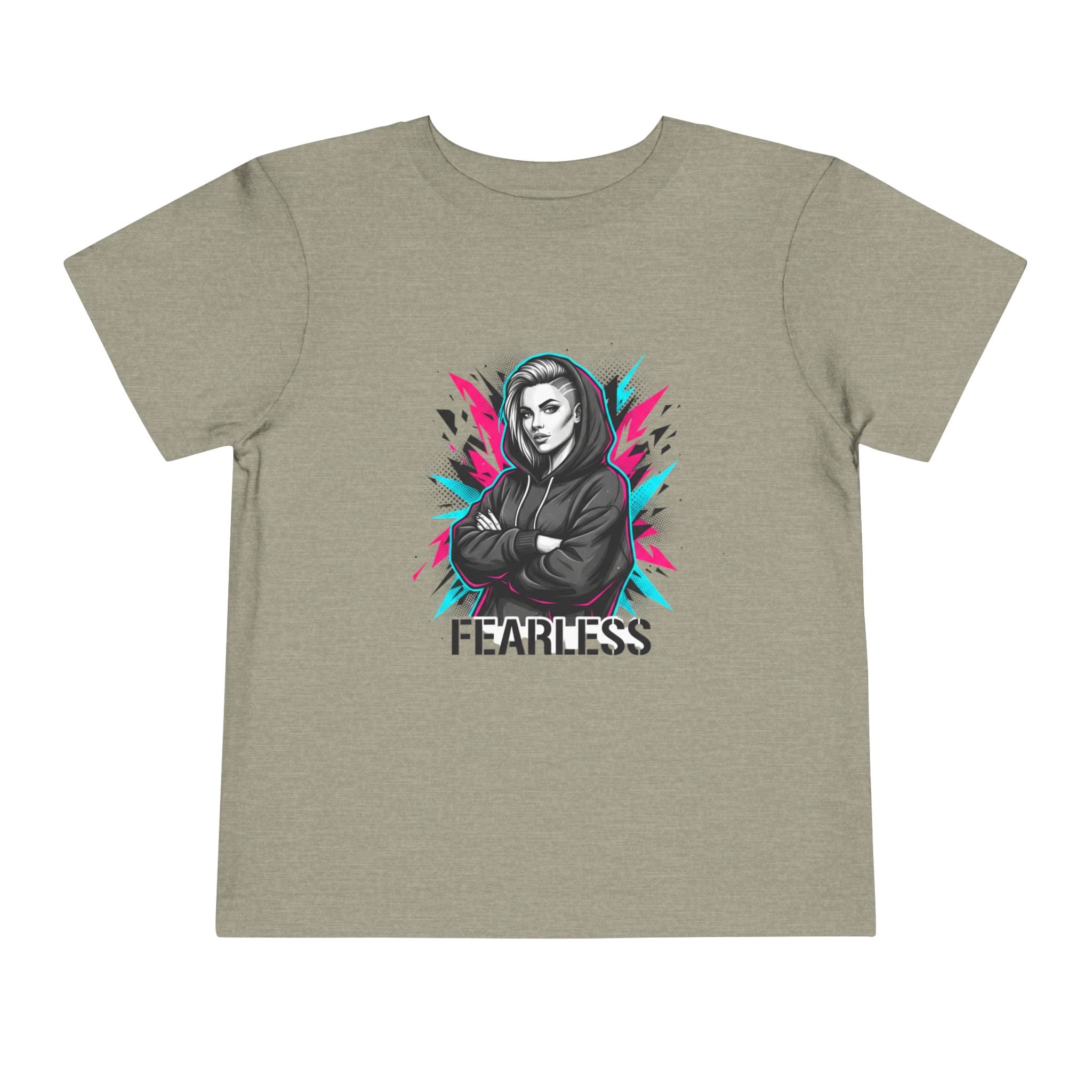 Fearless Toddler Tee — Bold Hoodie Girl Graphic Shirt