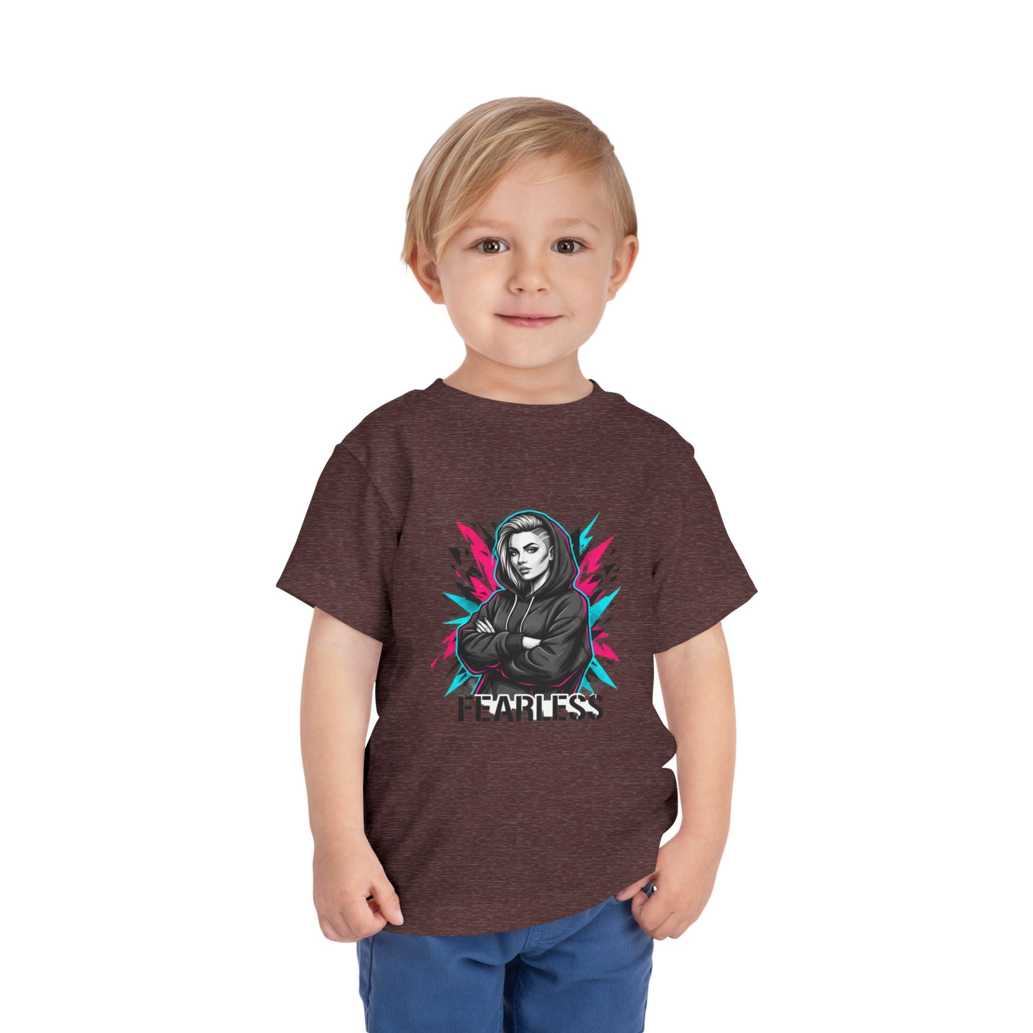 Fearless Toddler Tee — Bold Hoodie Girl Graphic Shirt