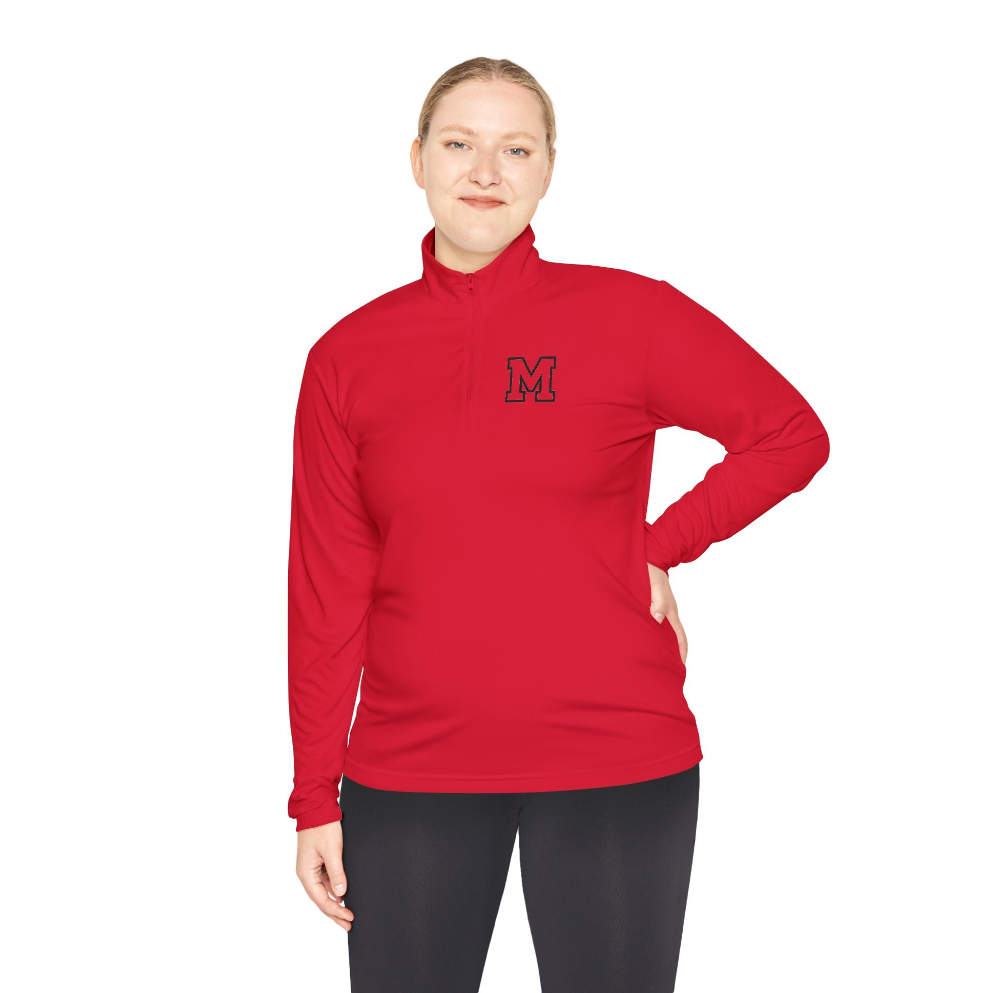 "MIRA MIRA Fearless Portrait Quarter-Zip Pullover"(MIRACLE&