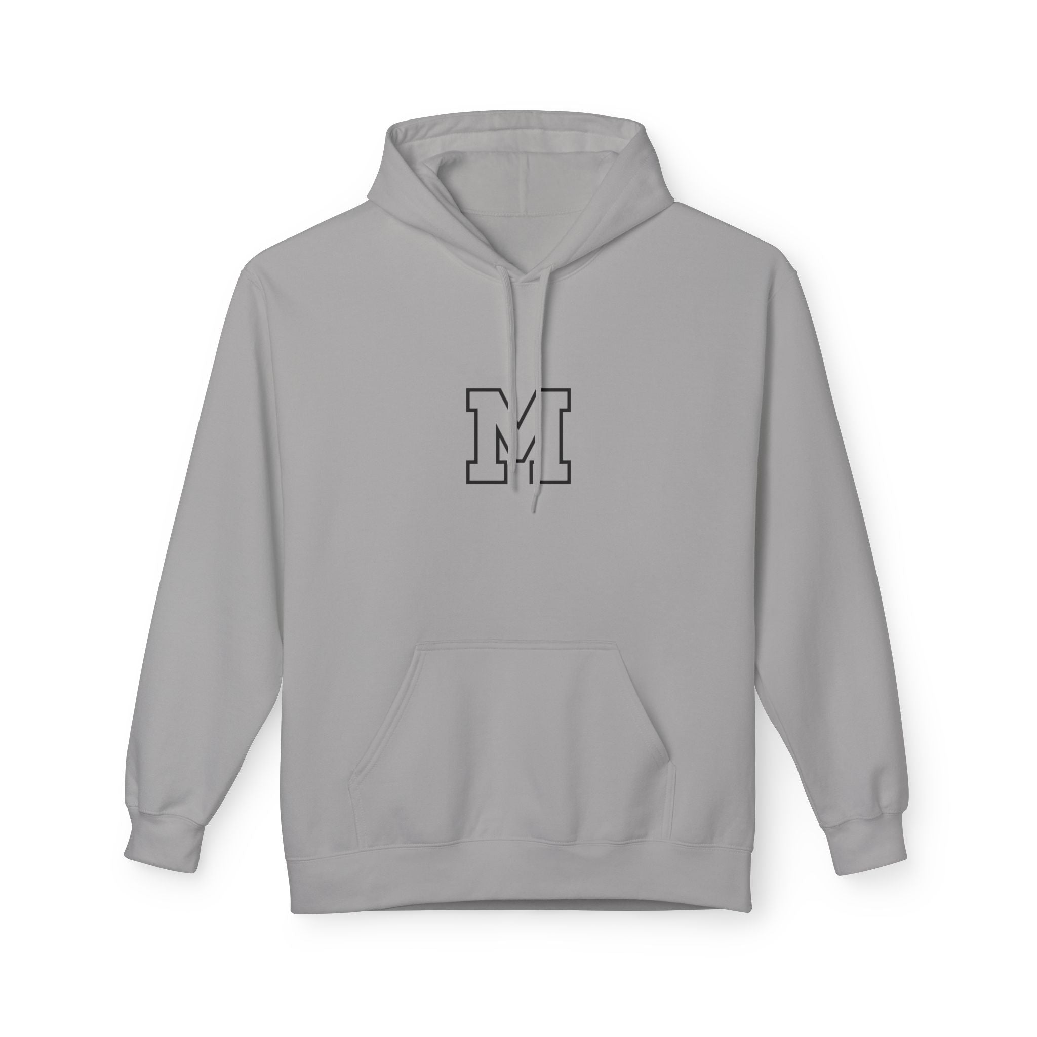 Classic Letter M Hoodie — Minimal Monogram Pullover
