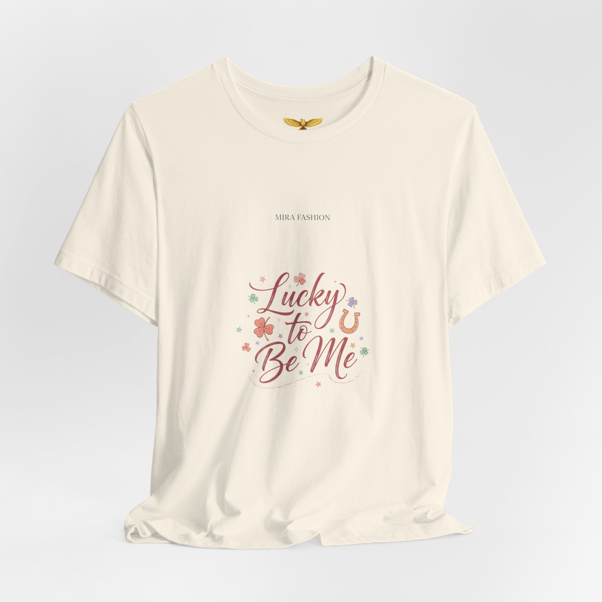 Lucky to Be Me Tee | Lucky Era shirt, glitter script graphic