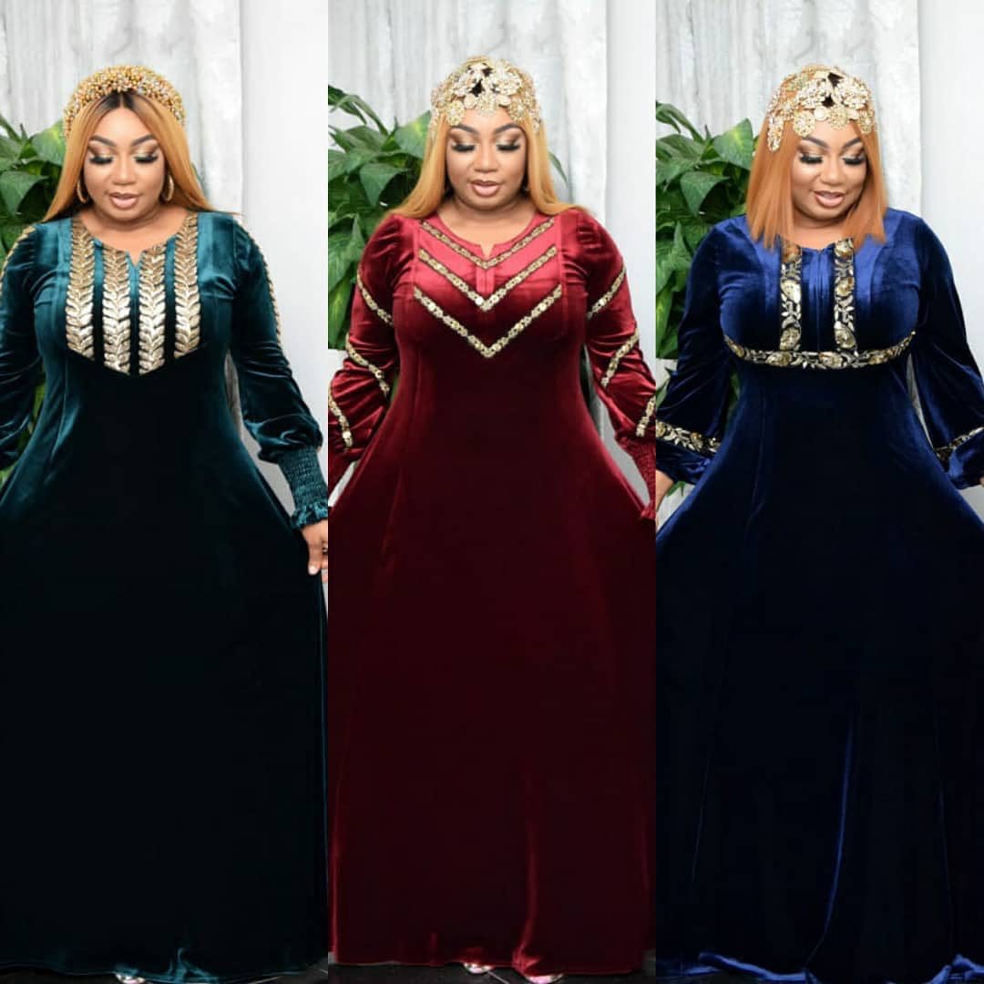 "MIRA MIRA" African Ethnic Clothing And Dress Gold Velvet Heavy Industry Ironing