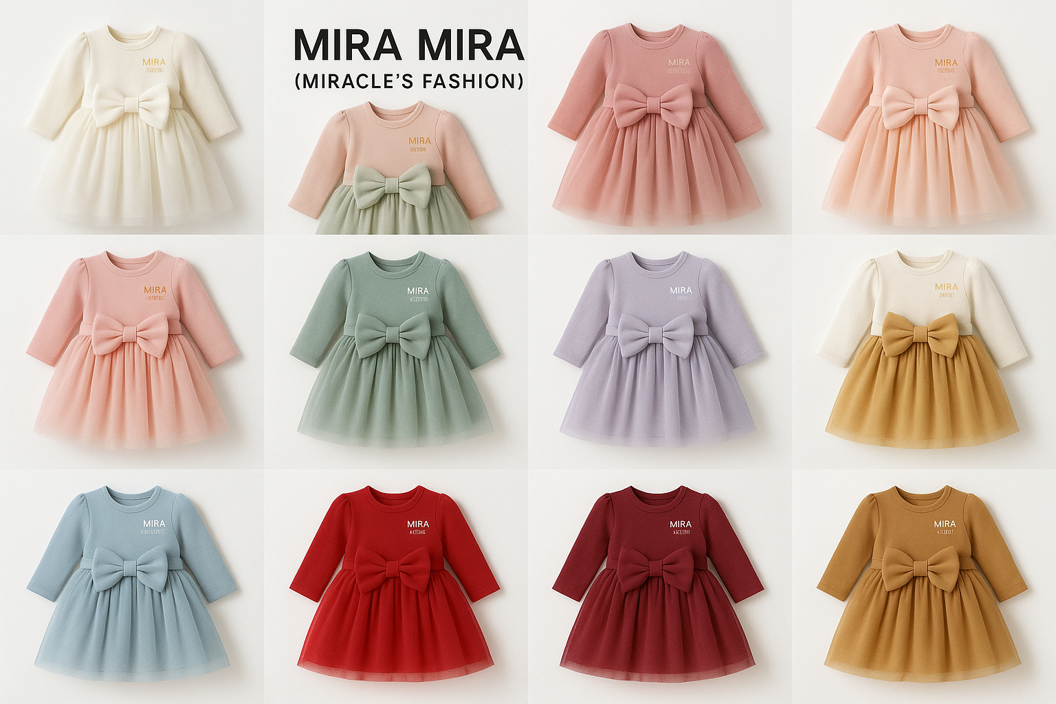 "MIRA MIRA" Baby Elegant Dresses "(MIRACLE&