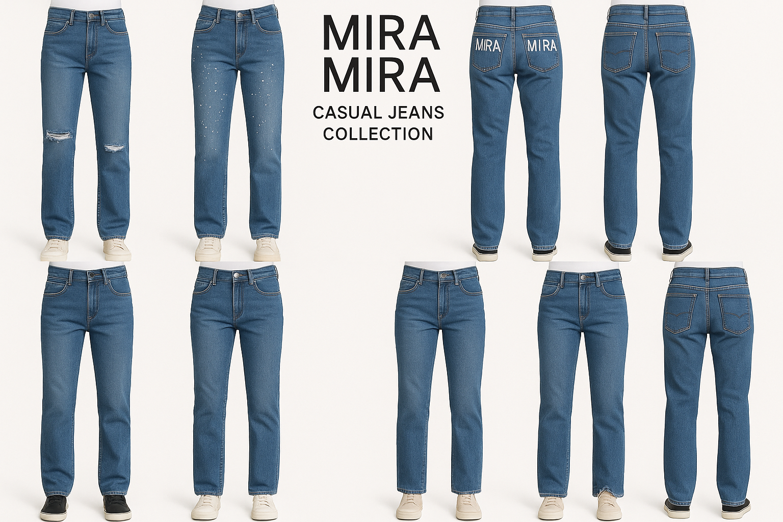 "MIRA MIRA" Adults & Teens Long Jeans Pants "(MIRACLE&