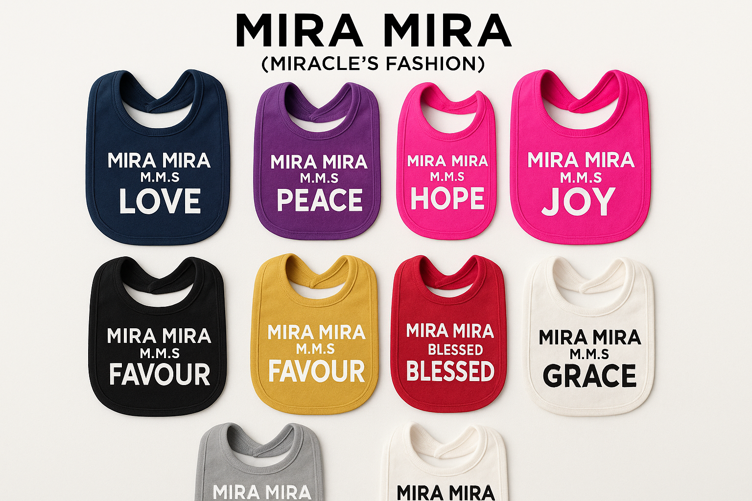 "MIRA MIRA" Beautiful Baby Essential with Inspirational Messages"(MIRACLE&