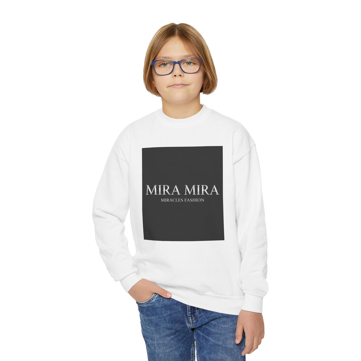 "MIRA MIRA" Youth Unisex  Crewneck Sweatshirt "(MIRACLE&