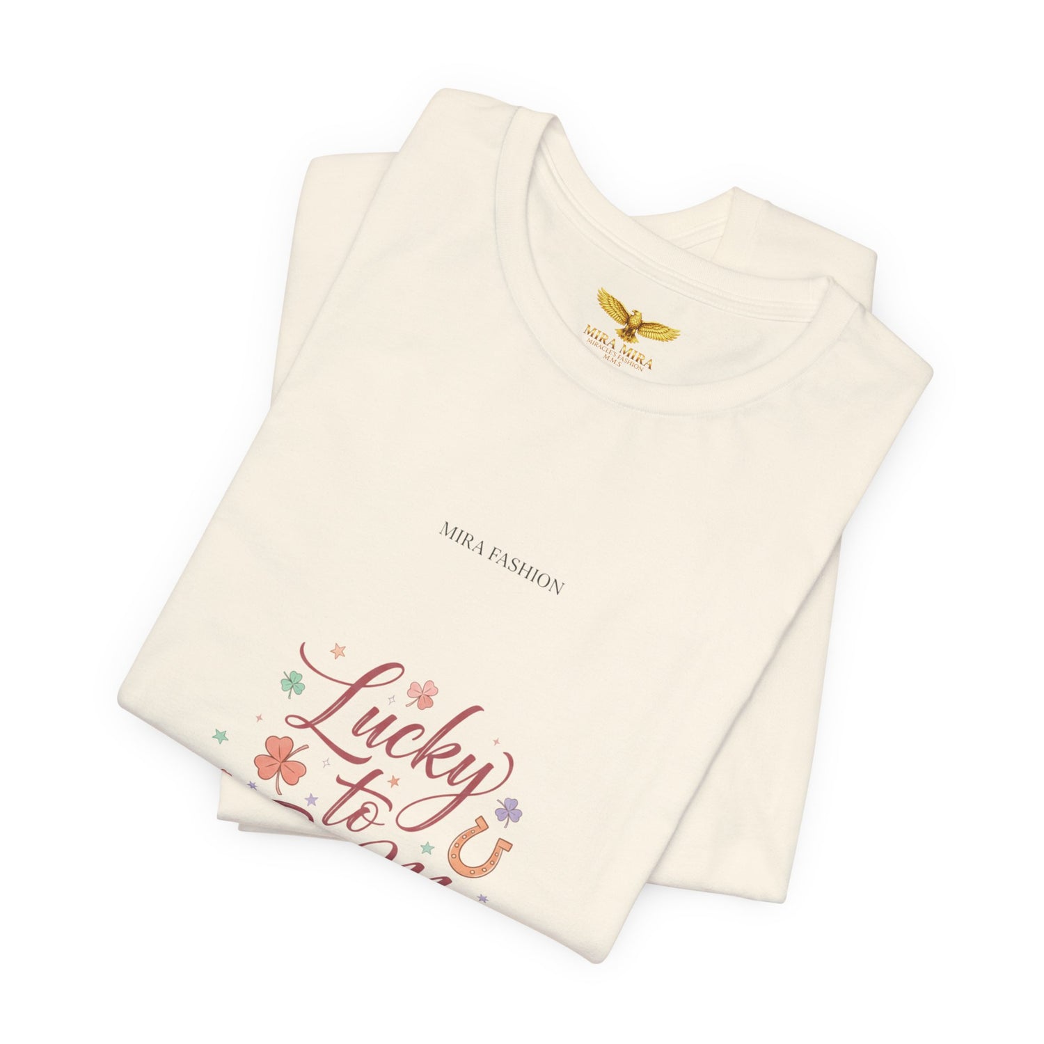 Lucky to Be Me Tee | Lucky Era shirt, glitter script graphic