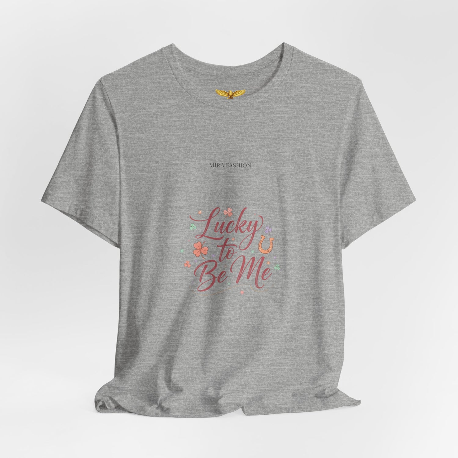 Lucky to Be Me Tee | Lucky Era shirt, glitter script graphic