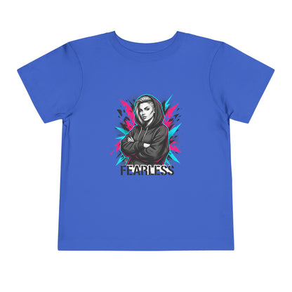 Fearless Toddler Tee — Bold Hoodie Girl Graphic Shirt
