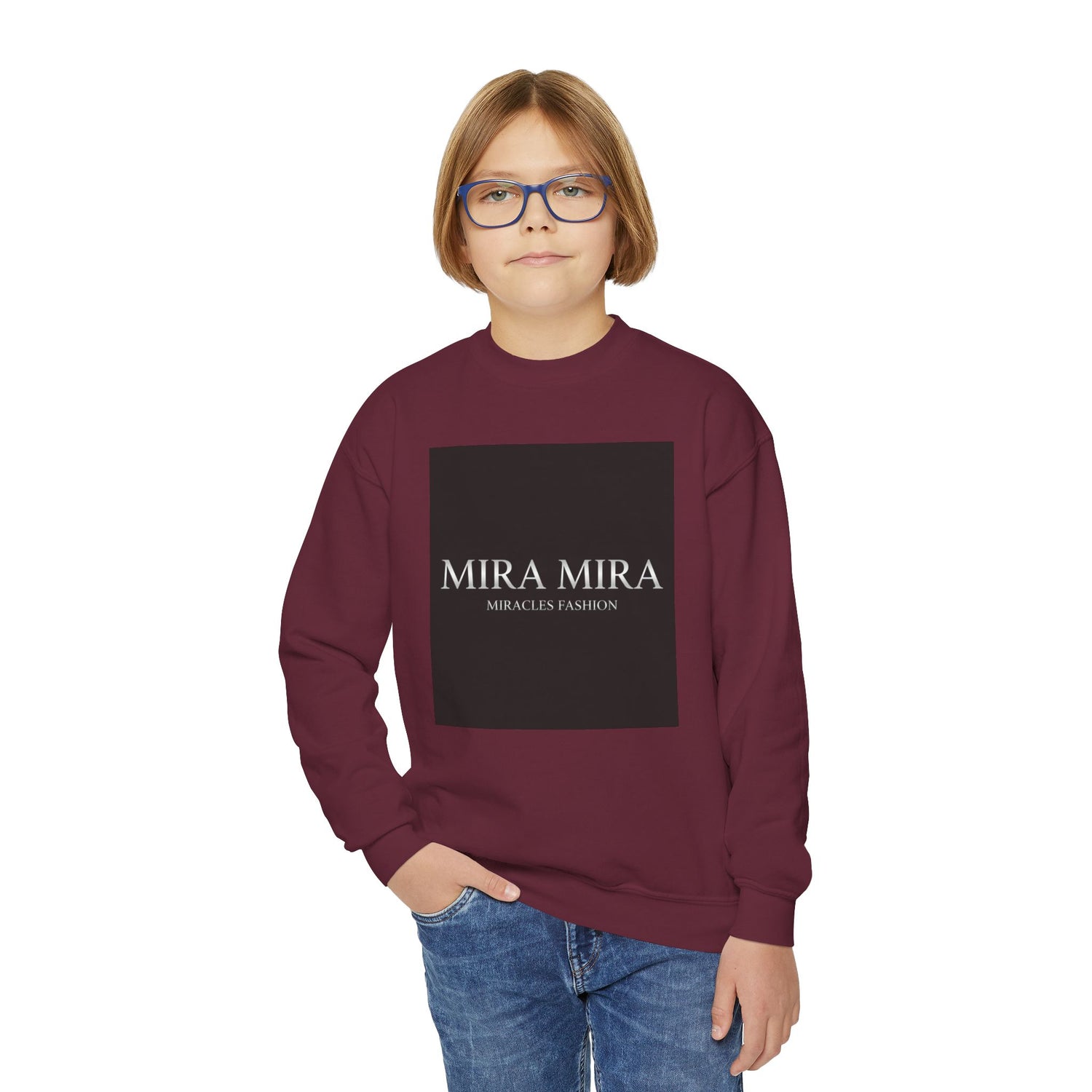 "MIRA MIRA" Youth Unisex  Crewneck Sweatshirt "(MIRACLE&