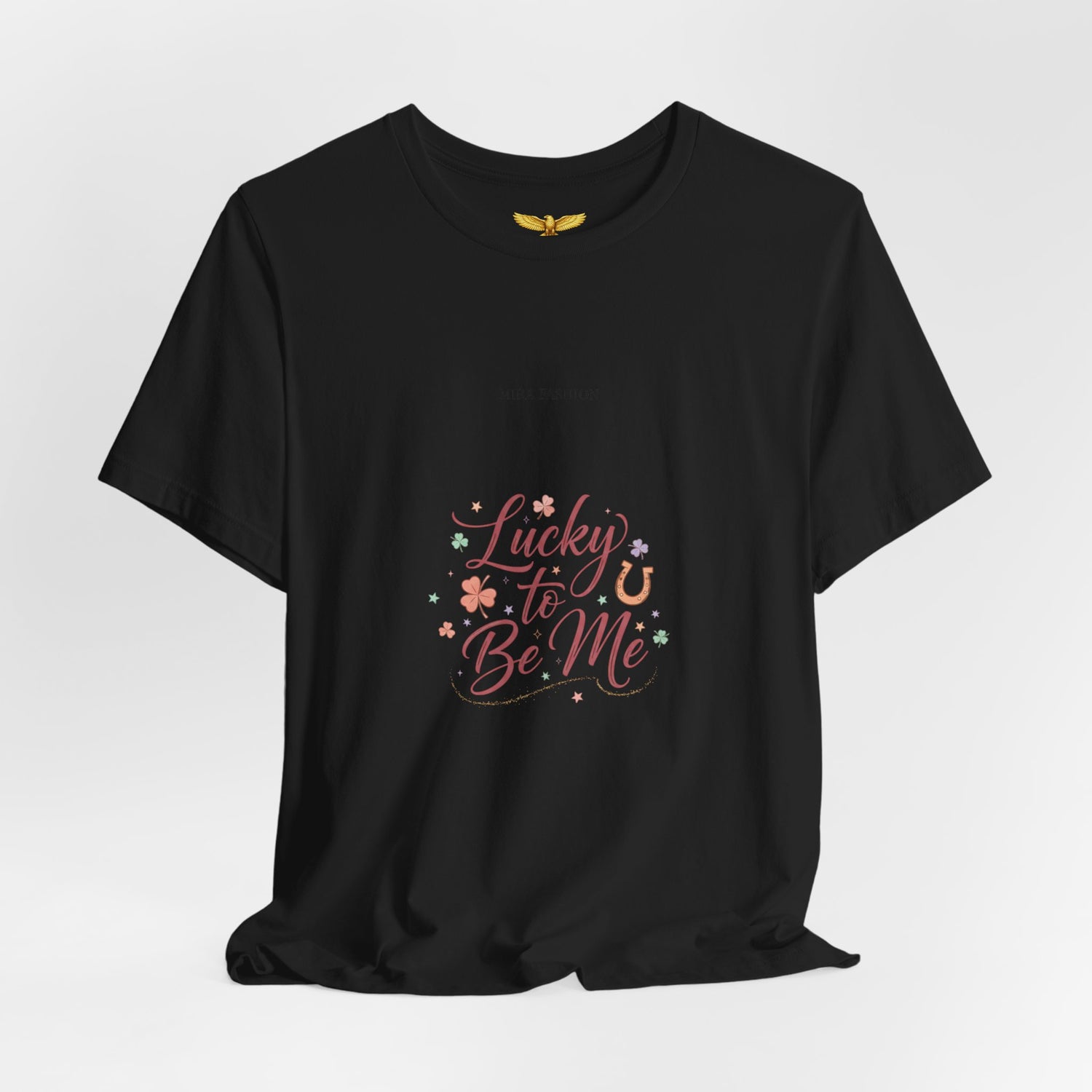 Lucky to Be Me Tee | Lucky Era shirt, glitter script graphic