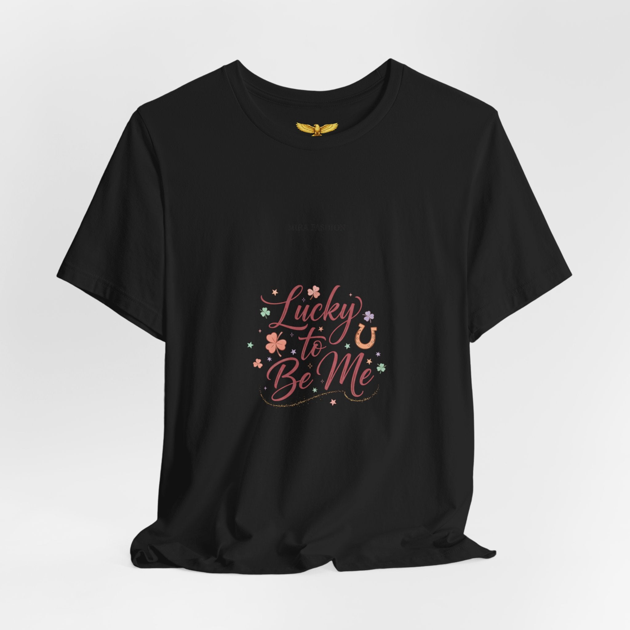 Lucky to Be Me Tee | Lucky Era shirt, glitter script graphic
