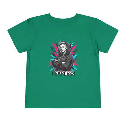 Fearless Toddler Tee — Bold Hoodie Girl Graphic Shirt