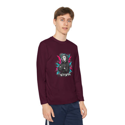 Youth Long Sleeve Tee — Fearless Graphic Hoodie-Style Portrait