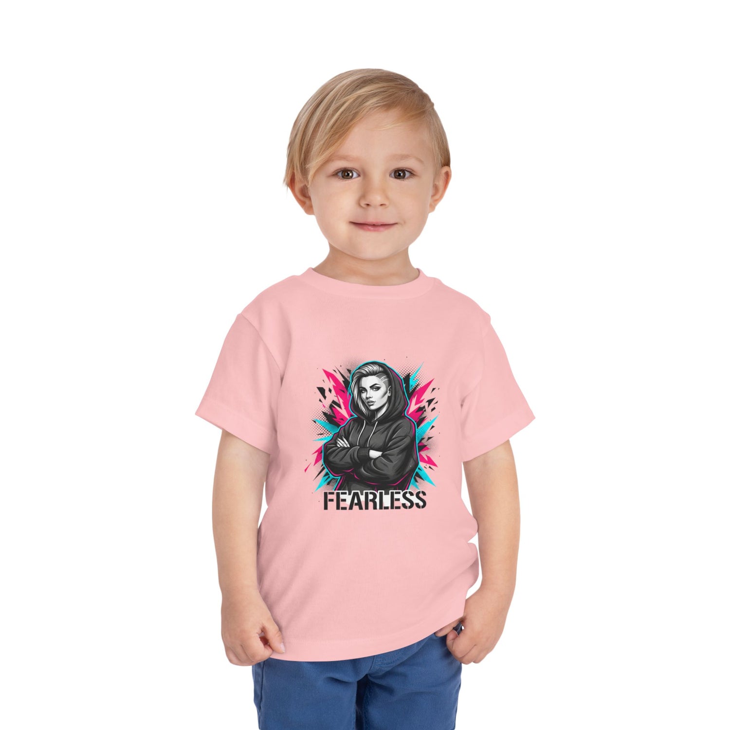 Fearless Toddler Tee — Bold Hoodie Girl Graphic Shirt