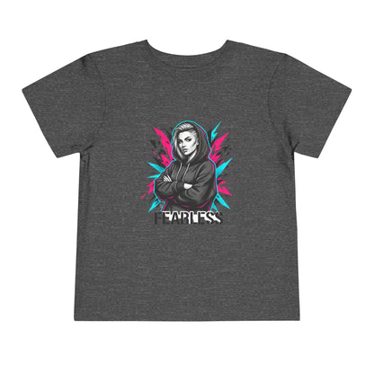 Fearless Toddler Tee — Bold Hoodie Girl Graphic Shirt