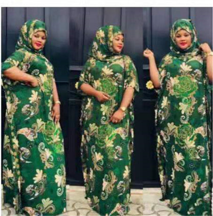 "MIRA MIRA" Classic African Clothing Loose Plus Size Dress