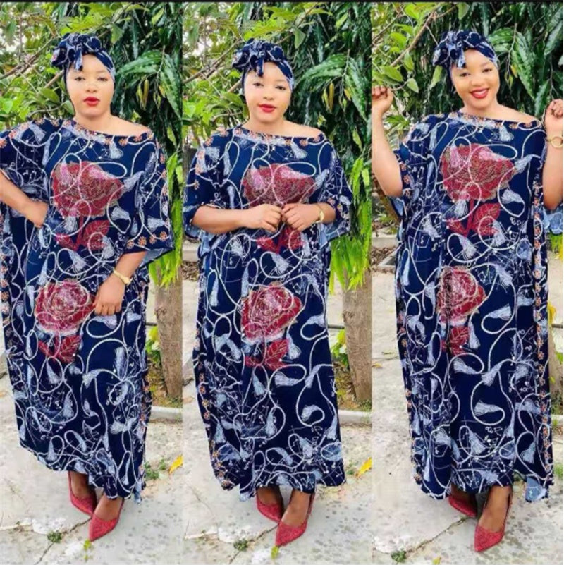 "MIRA MIRA" Classic African Clothing Loose Plus Size Dress