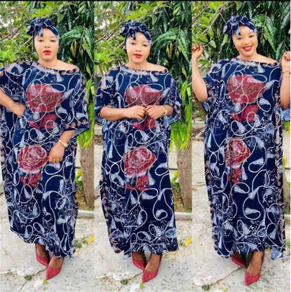"MIRA MIRA" Classic African Clothing Loose Plus Size Dress