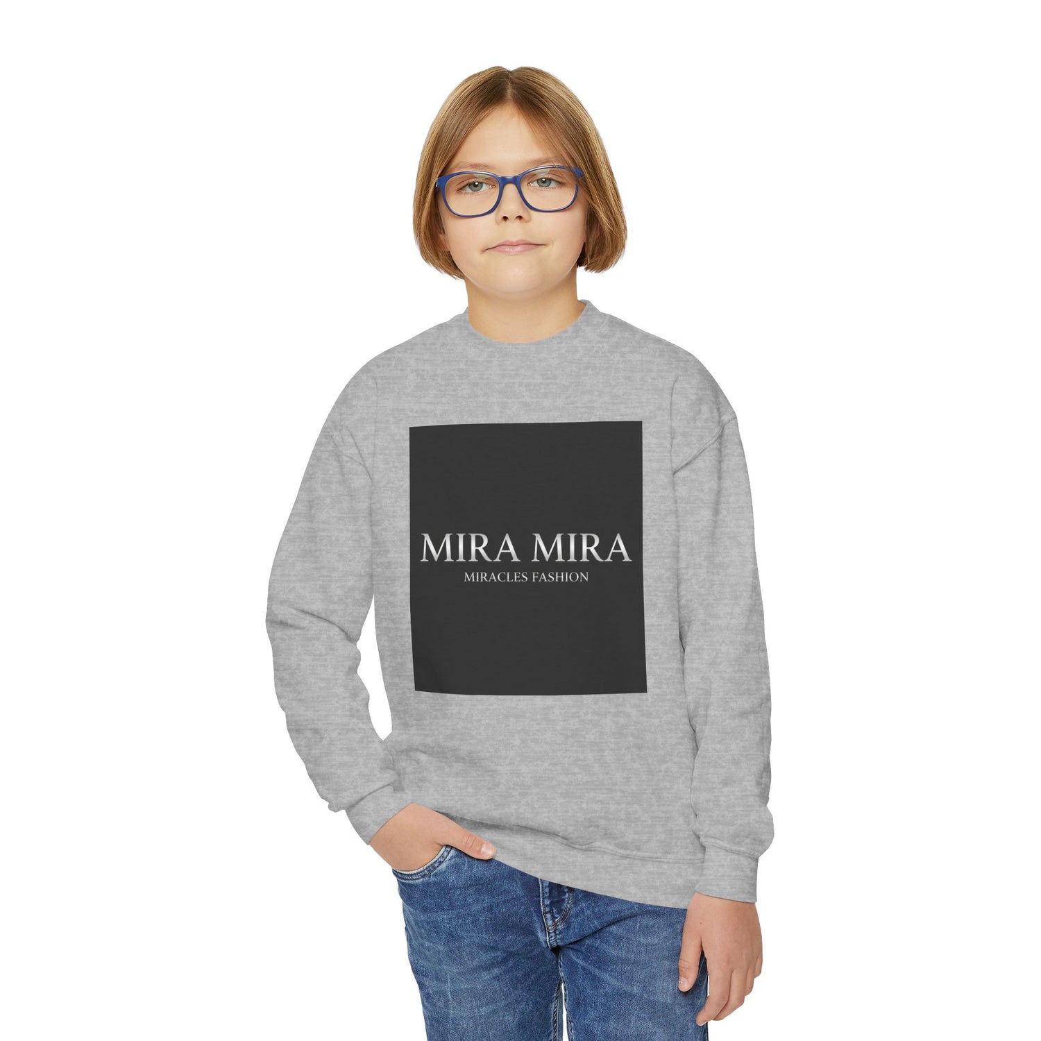 "MIRA MIRA" Youth Unisex  Crewneck Sweatshirt "(MIRACLE&
