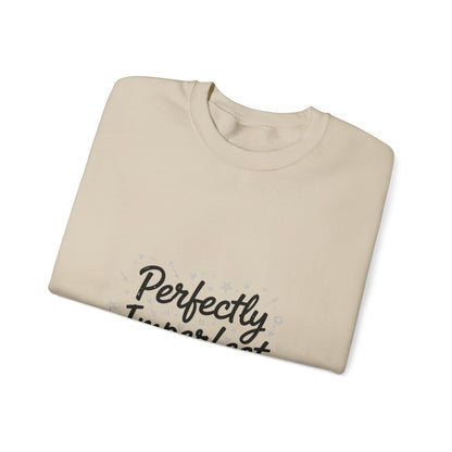 Perfectly Imperfect Marker Script Sweatshirt | handwritten font art, doodle quote
