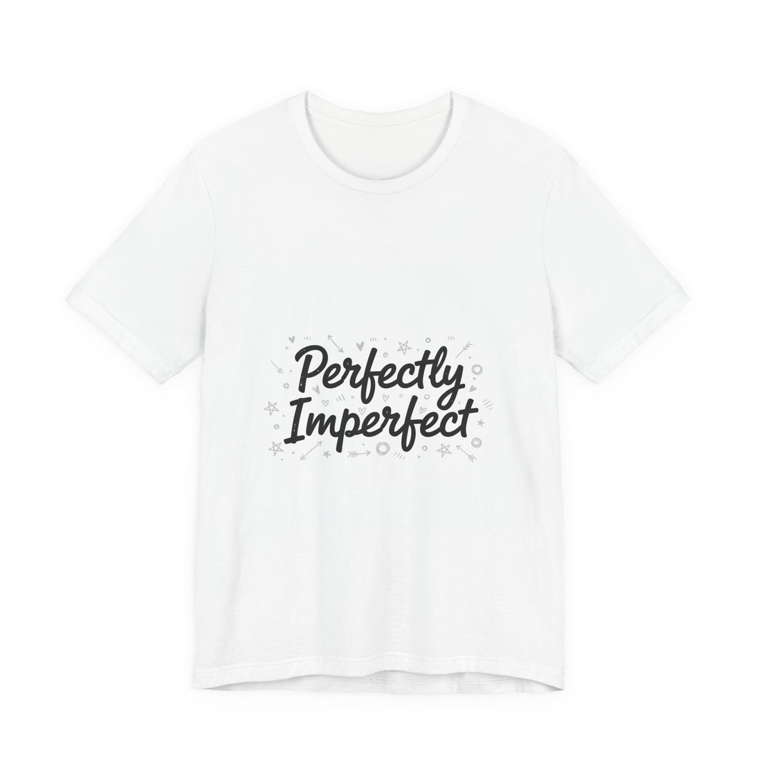 Perfectly Imperfect Tee | handwritten marker aesthetic, doodle quote tee