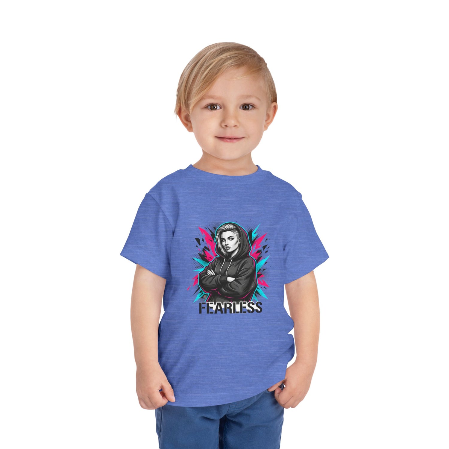 Fearless Toddler Tee — Bold Hoodie Girl Graphic Shirt