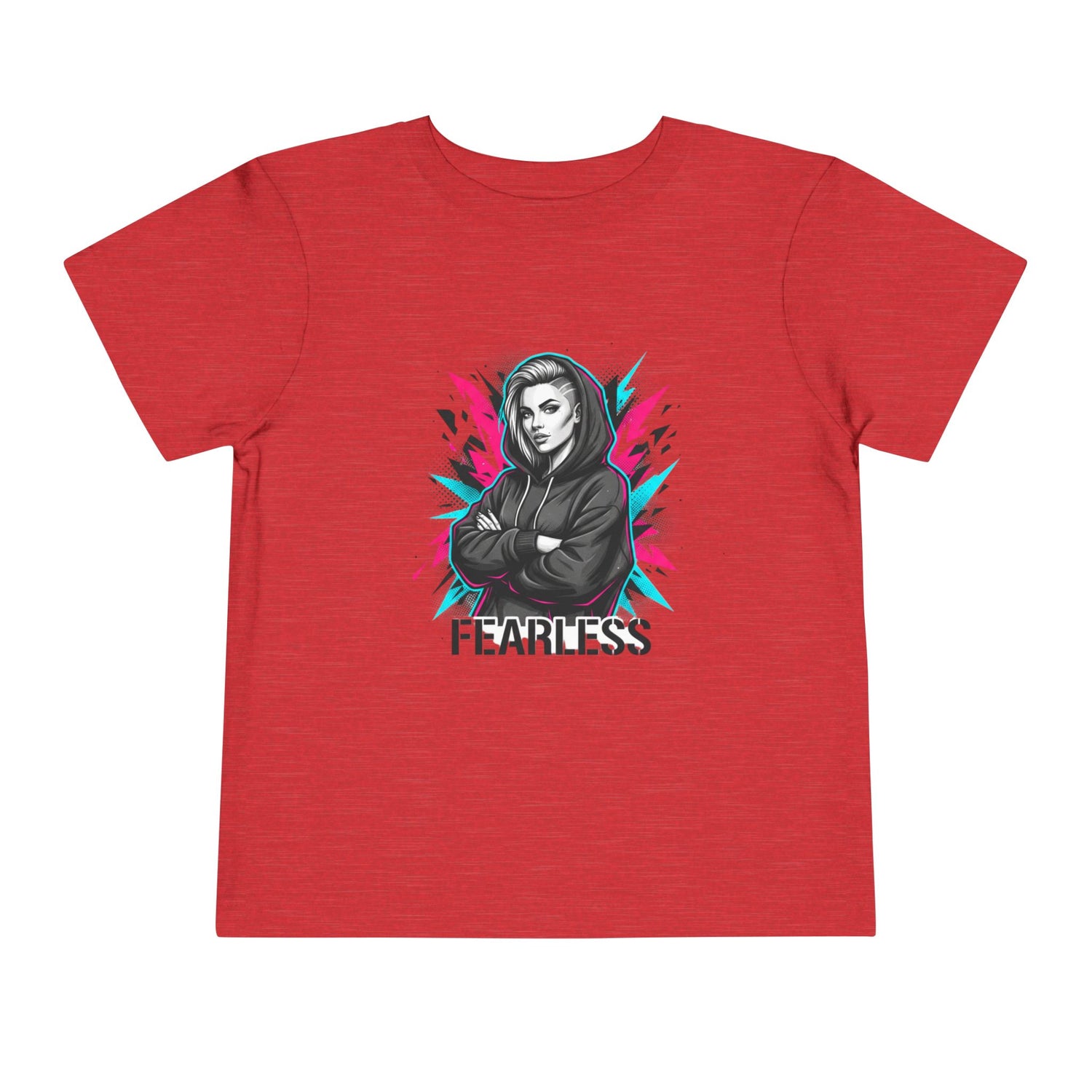 Fearless Toddler Tee — Bold Hoodie Girl Graphic Shirt