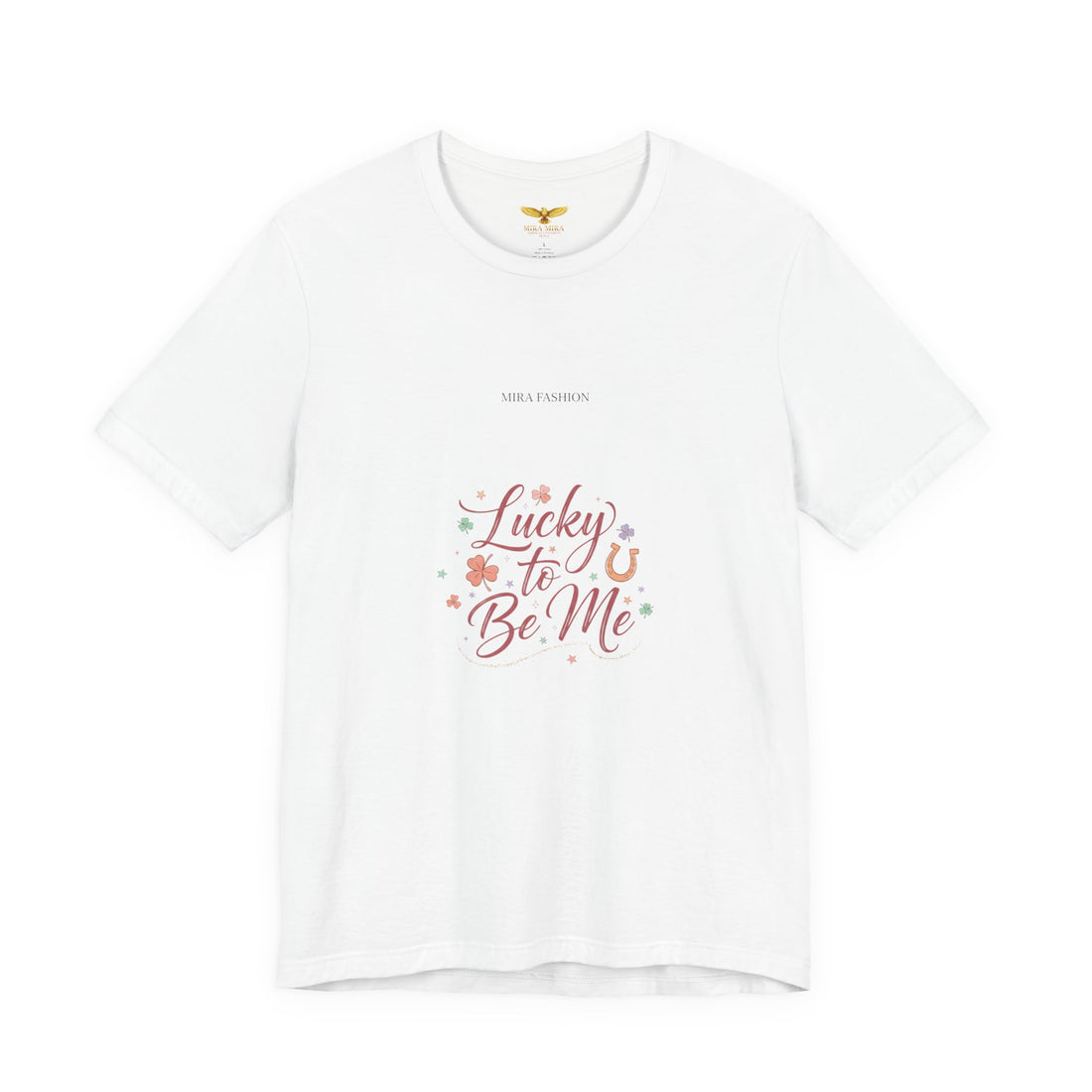 Lucky to Be Me Tee | Lucky Era shirt, glitter script graphic