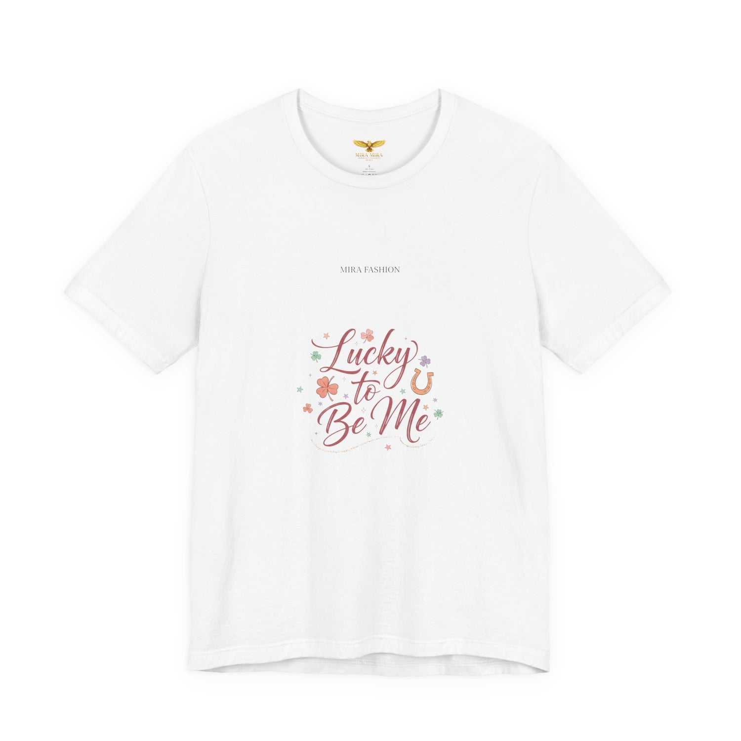 Lucky to Be Me Tee | Lucky Era shirt, glitter script graphic