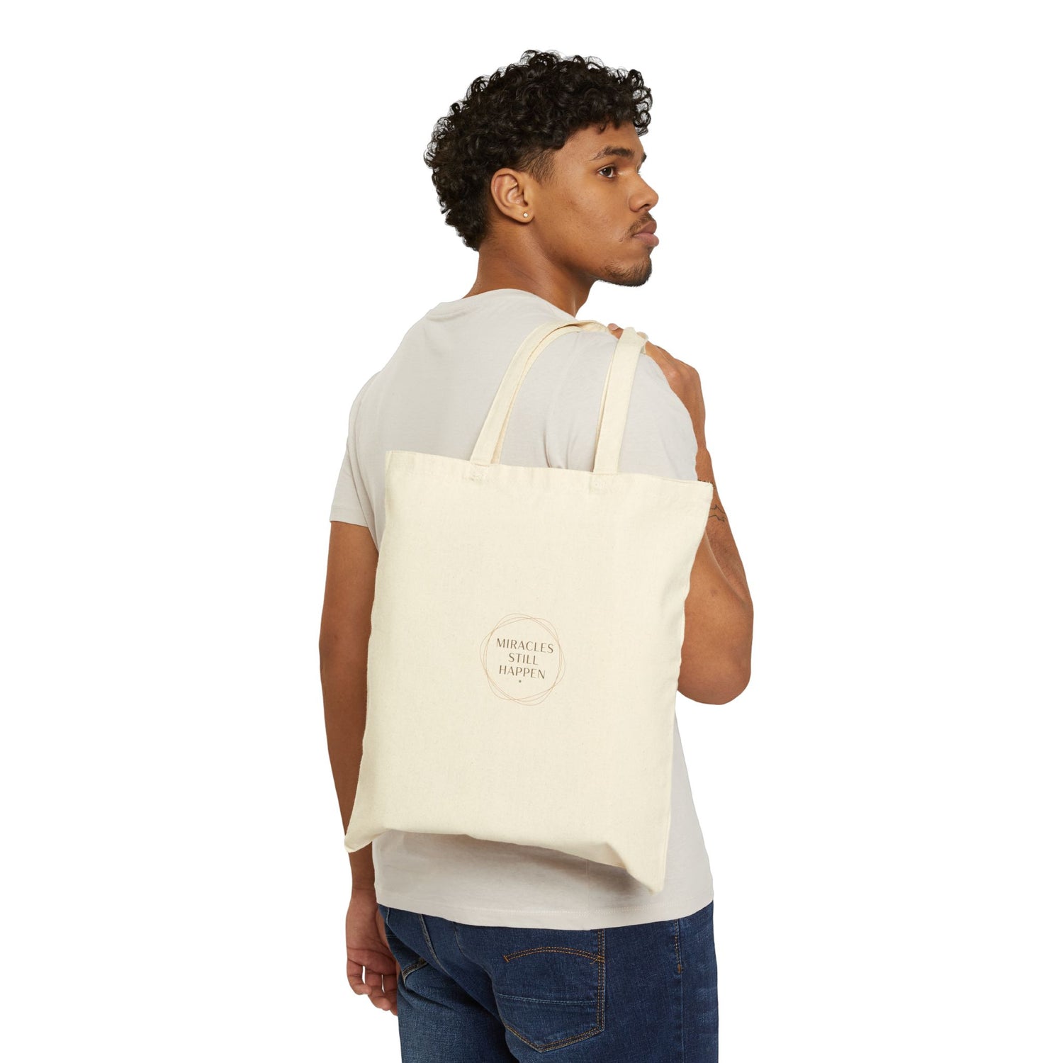 Just Here for the Vibes Tote, Minimal Slogan Canvas Tote | Casual Mood Bag