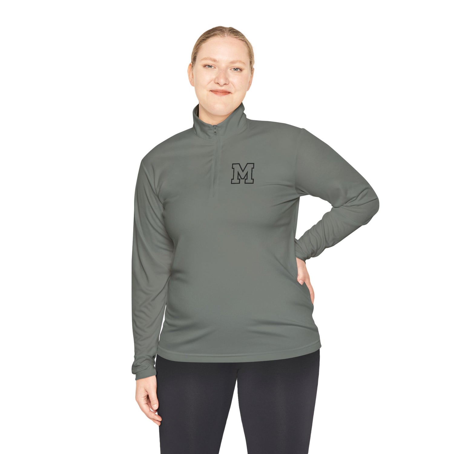 "MIRA MIRA Fearless Portrait Quarter-Zip Pullover"(MIRACLE&