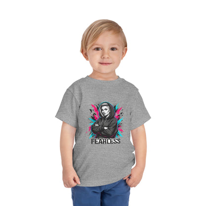 Fearless Toddler Tee — Bold Hoodie Girl Graphic Shirt