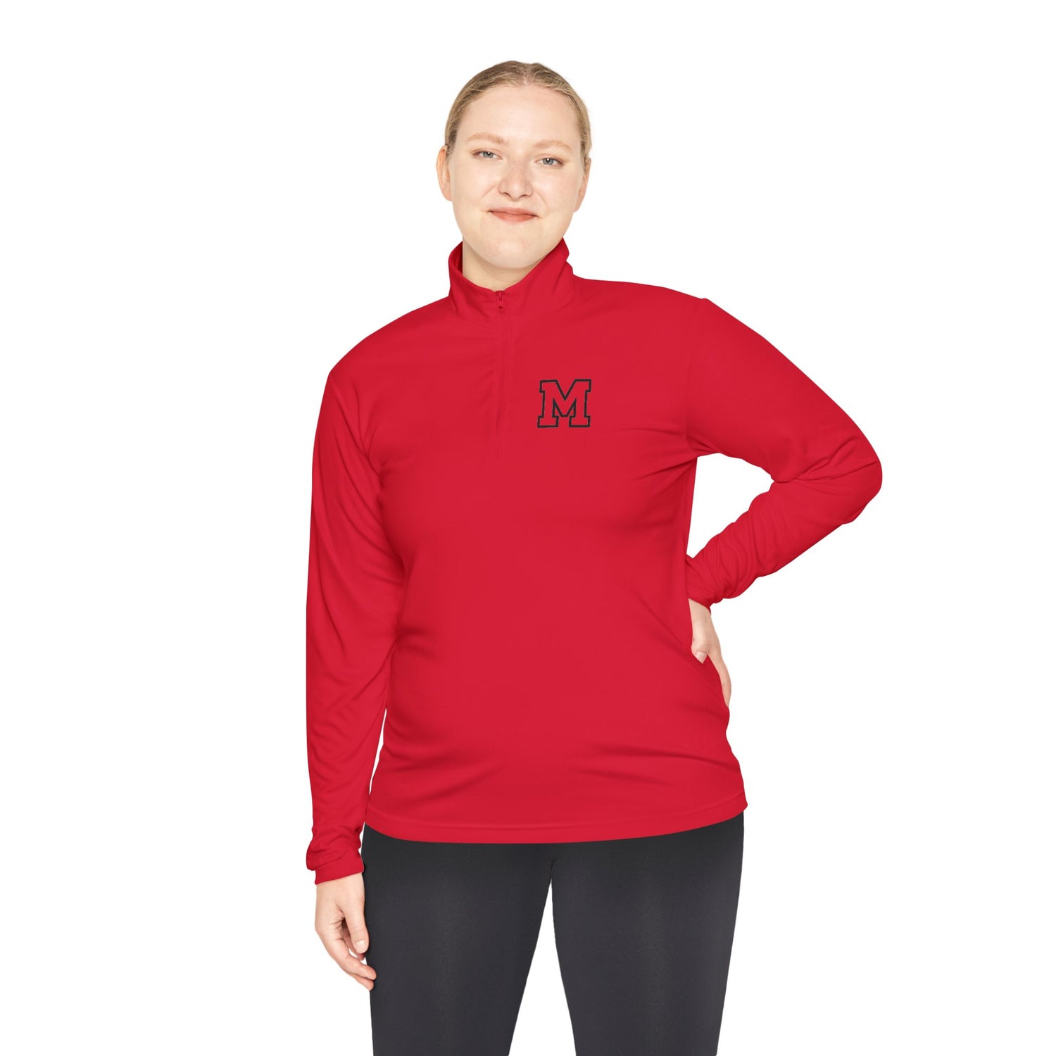 "MIRA MIRA Fearless Portrait Quarter-Zip Pullover"(MIRACLE&