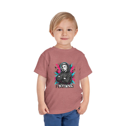 Fearless Toddler Tee — Bold Hoodie Girl Graphic Shirt