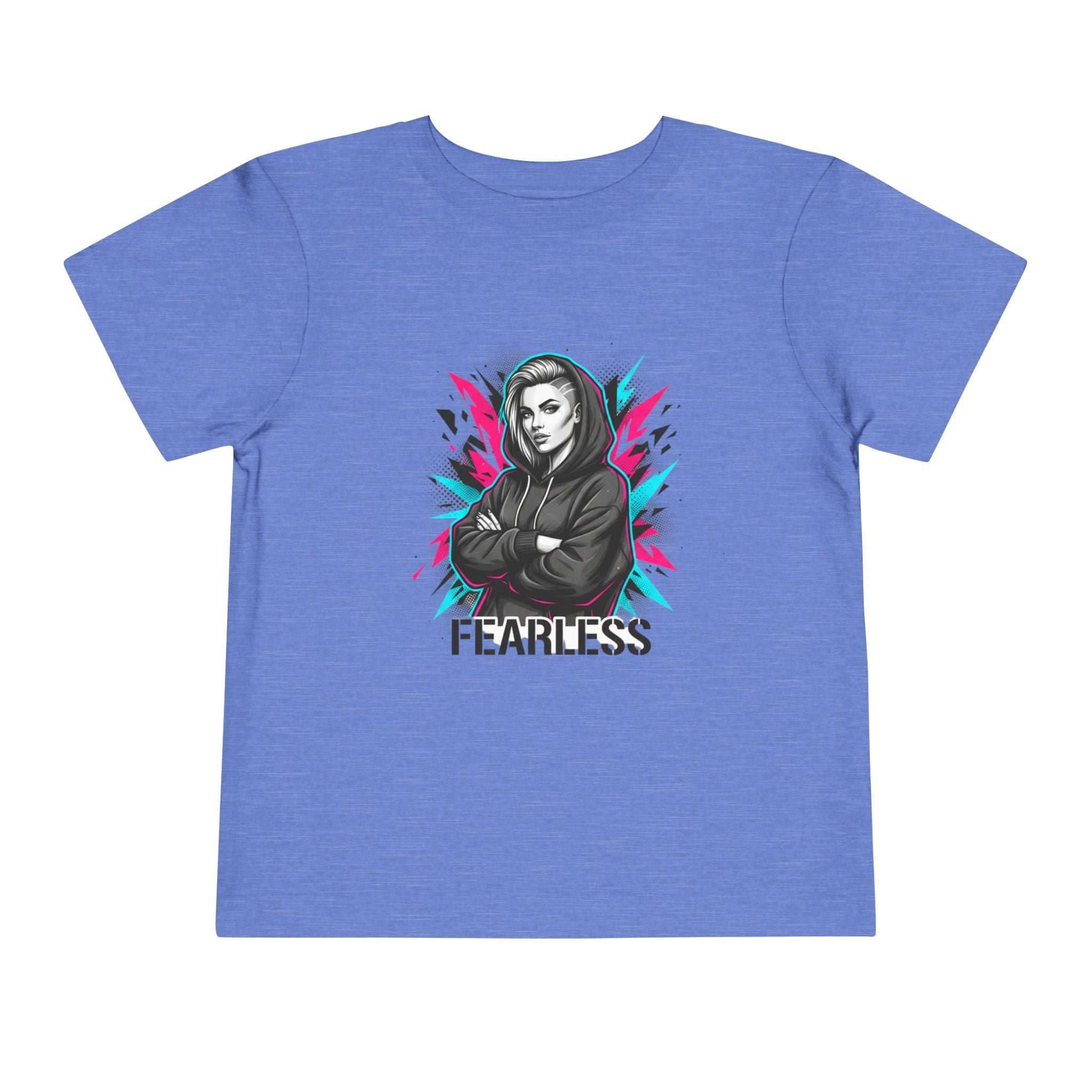 Fearless Toddler Tee — Bold Hoodie Girl Graphic Shirt