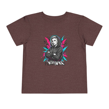 Fearless Toddler Tee — Bold Hoodie Girl Graphic Shirt