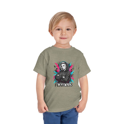 Fearless Toddler Tee — Bold Hoodie Girl Graphic Shirt