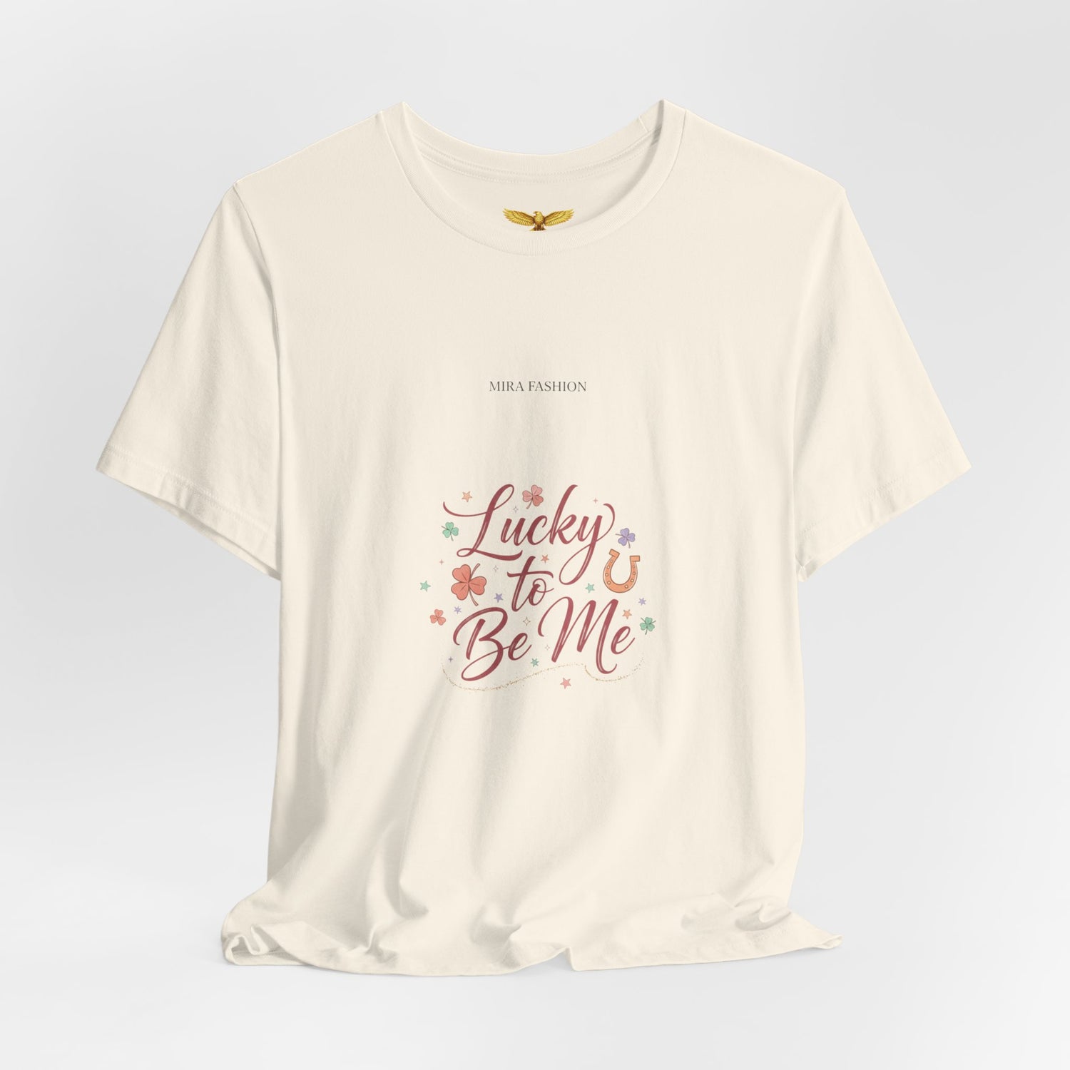 Lucky to Be Me Tee | Lucky Era shirt, glitter script graphic