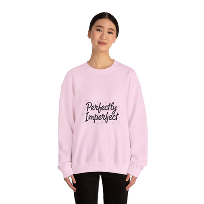 Perfectly Imperfect Marker Script Sweatshirt | handwritten font art, doodle quote