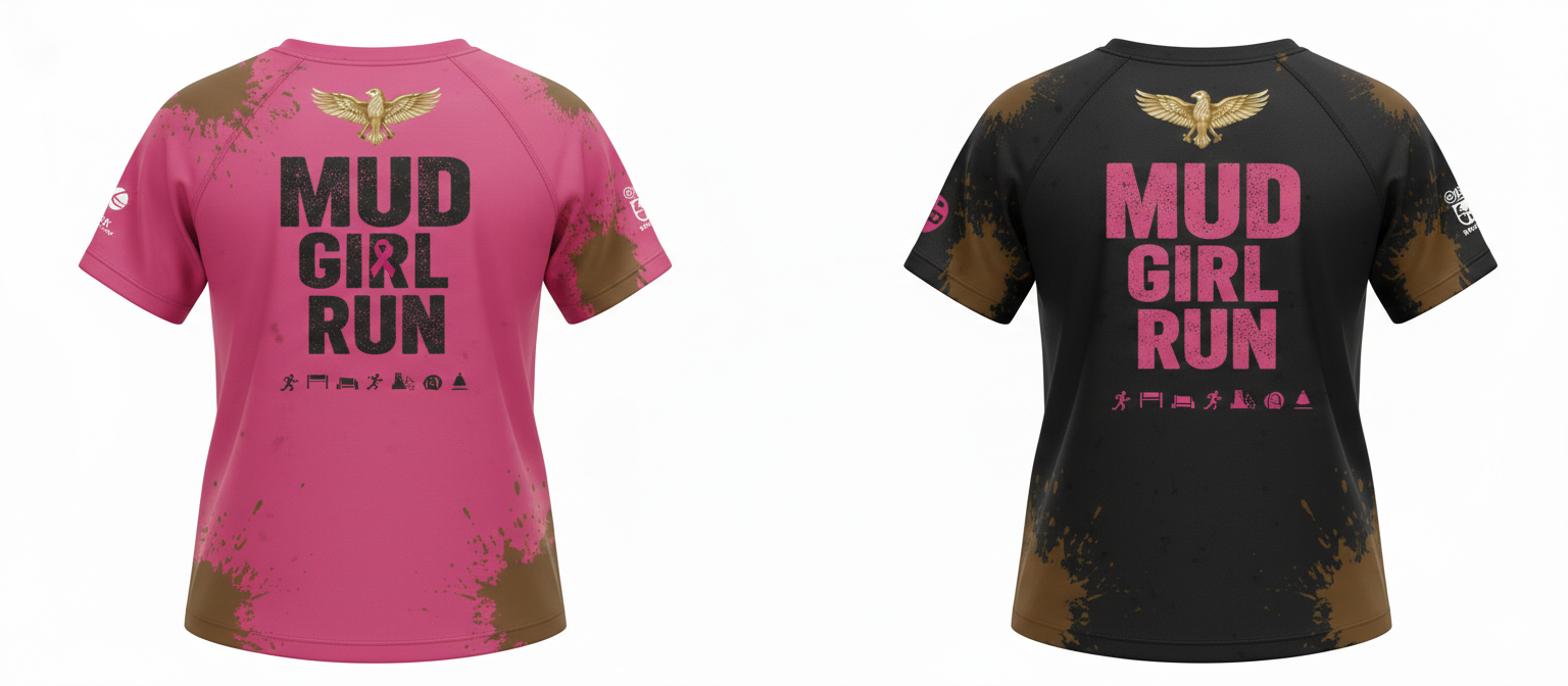 "MIRA MIRA" Mud Girl Run T-Shirt "(MIRACLE&