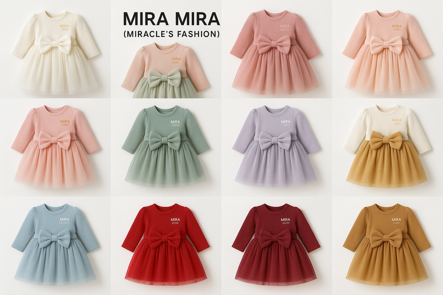 "MIRA MIRA" Baby Elegant Dresses "(MIRACLE&