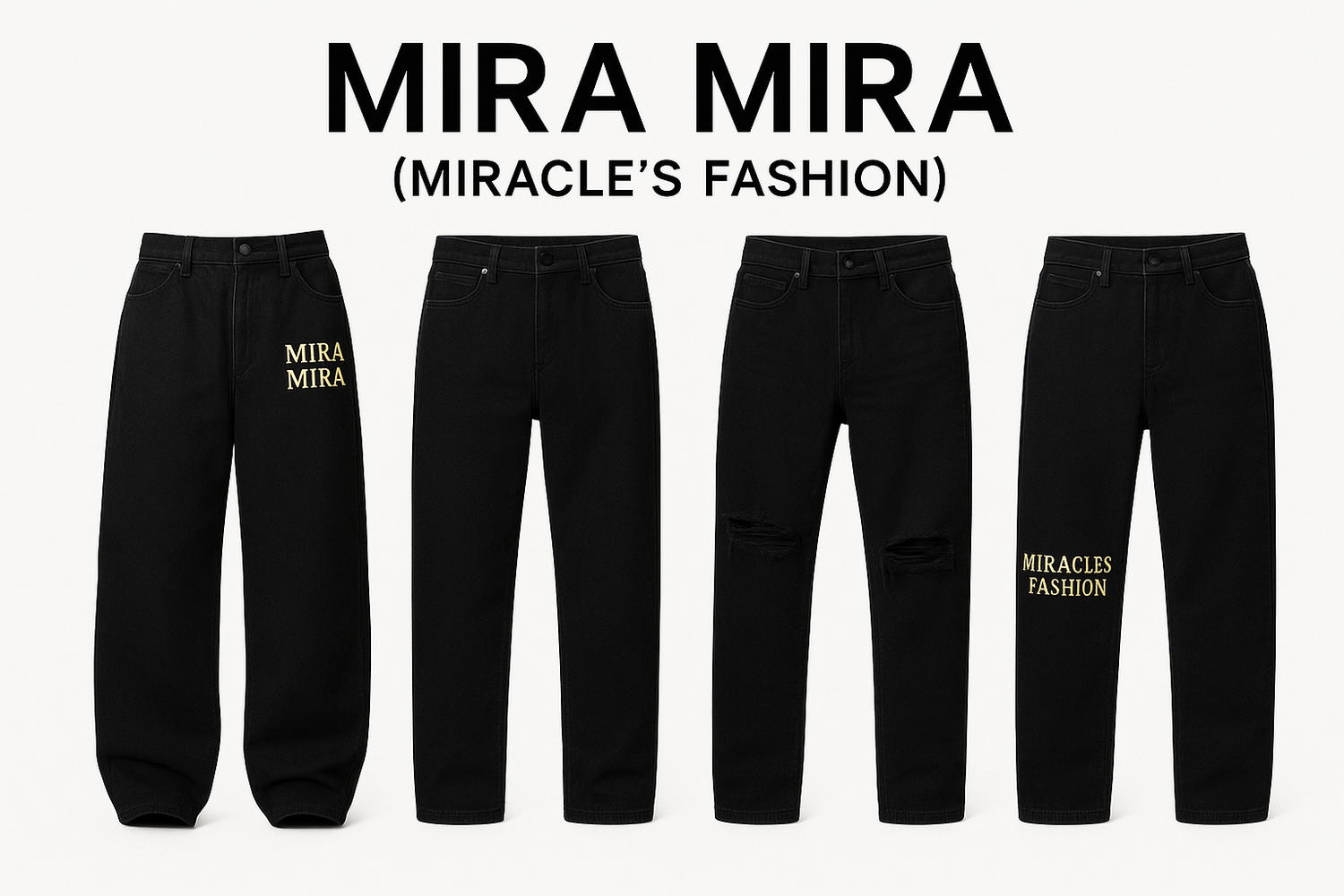 "MIRA MIRA" Adults &amp; Teens Long Jeans Pants "(MIRACLE&