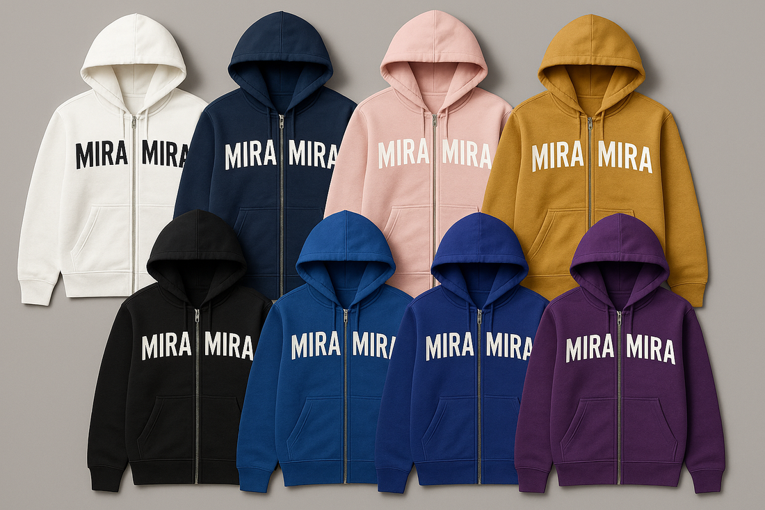 MIRA MIRA" Unisex Zip-Up Hoodie  "(MIRACLE&